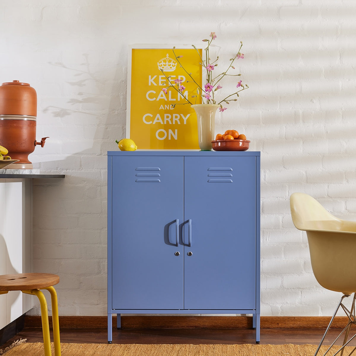 Sugar Cube Cabinet - Pigeon Blue