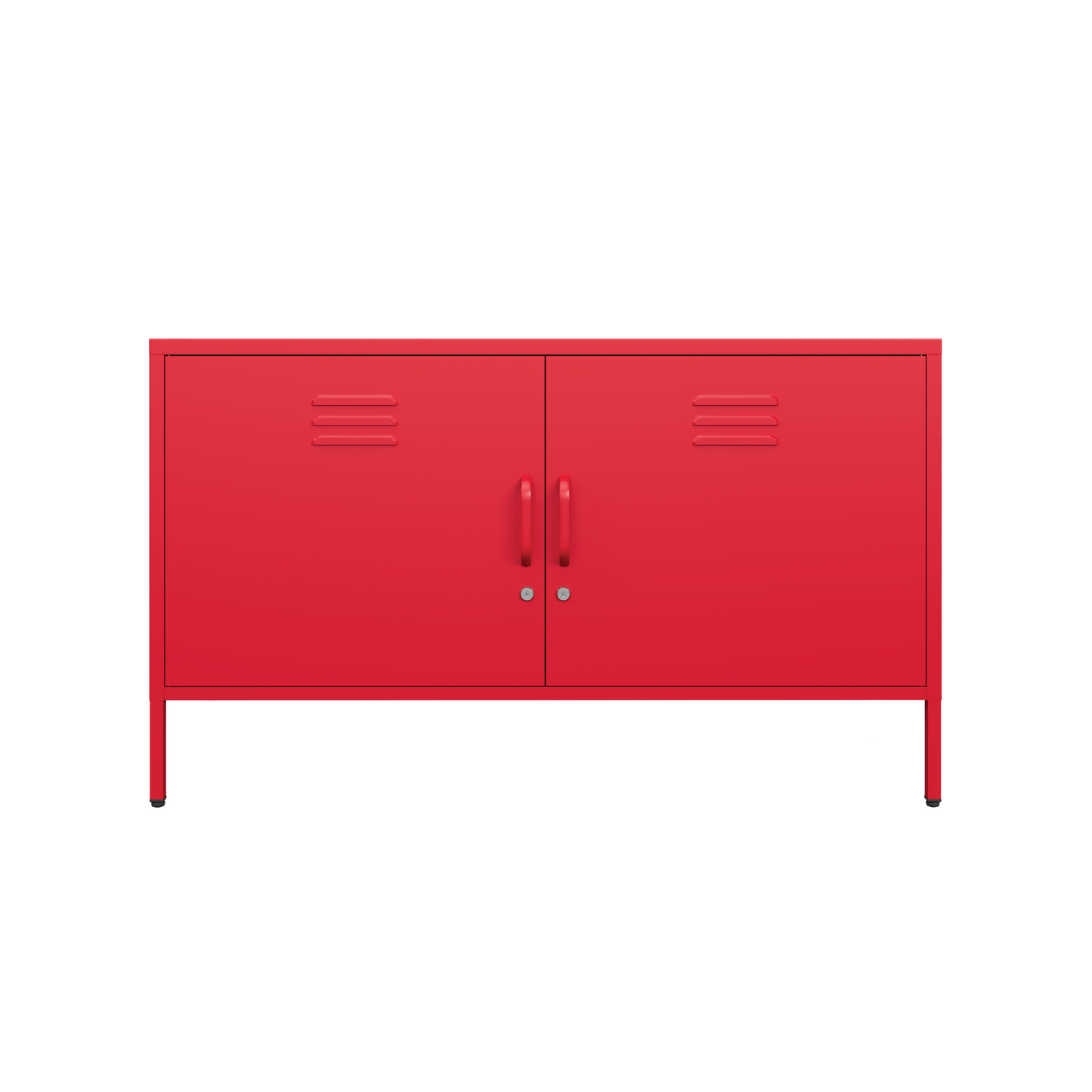 Sugar Cube Media Unit - Red Polka