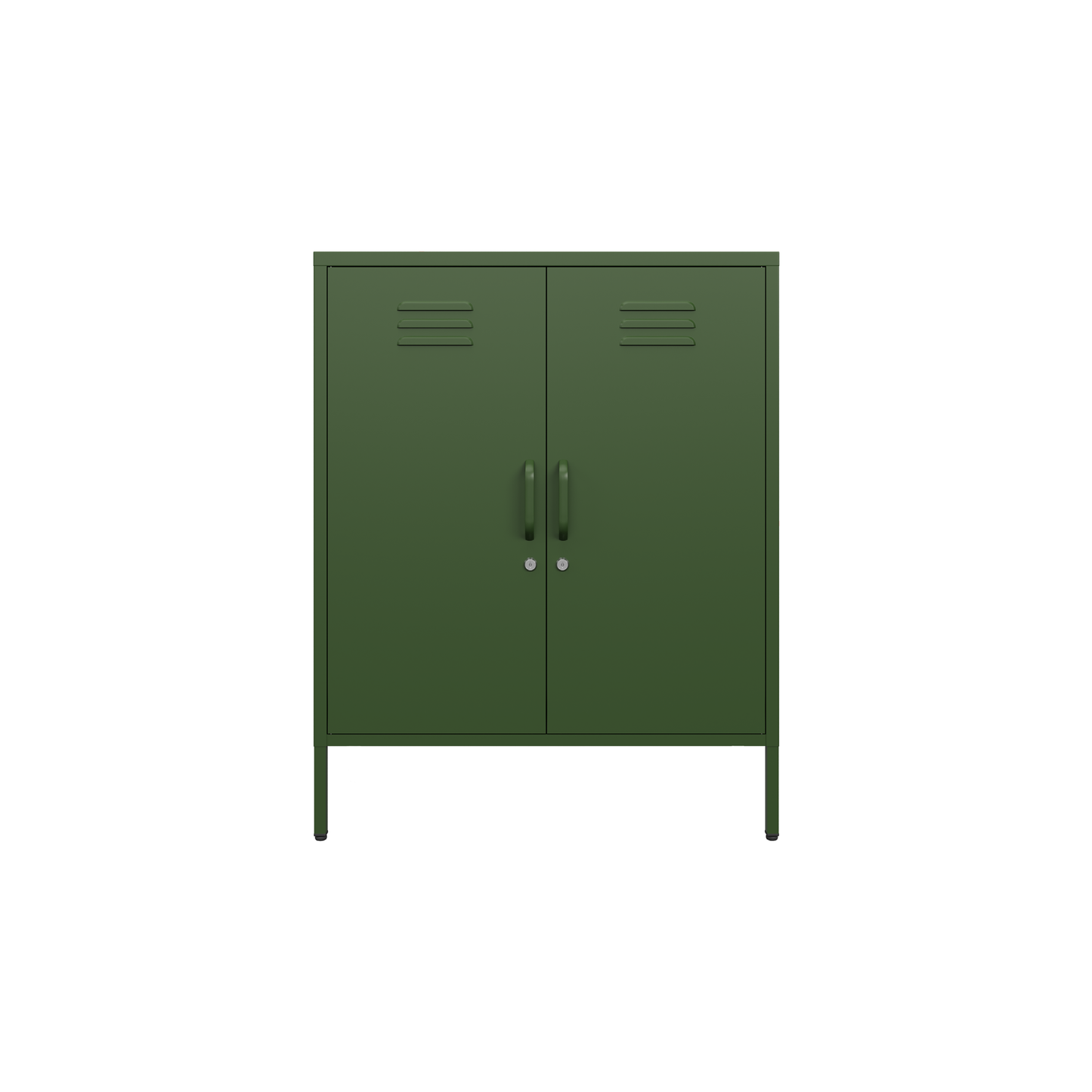 Sugar Cube Cabinet - Dark Olive