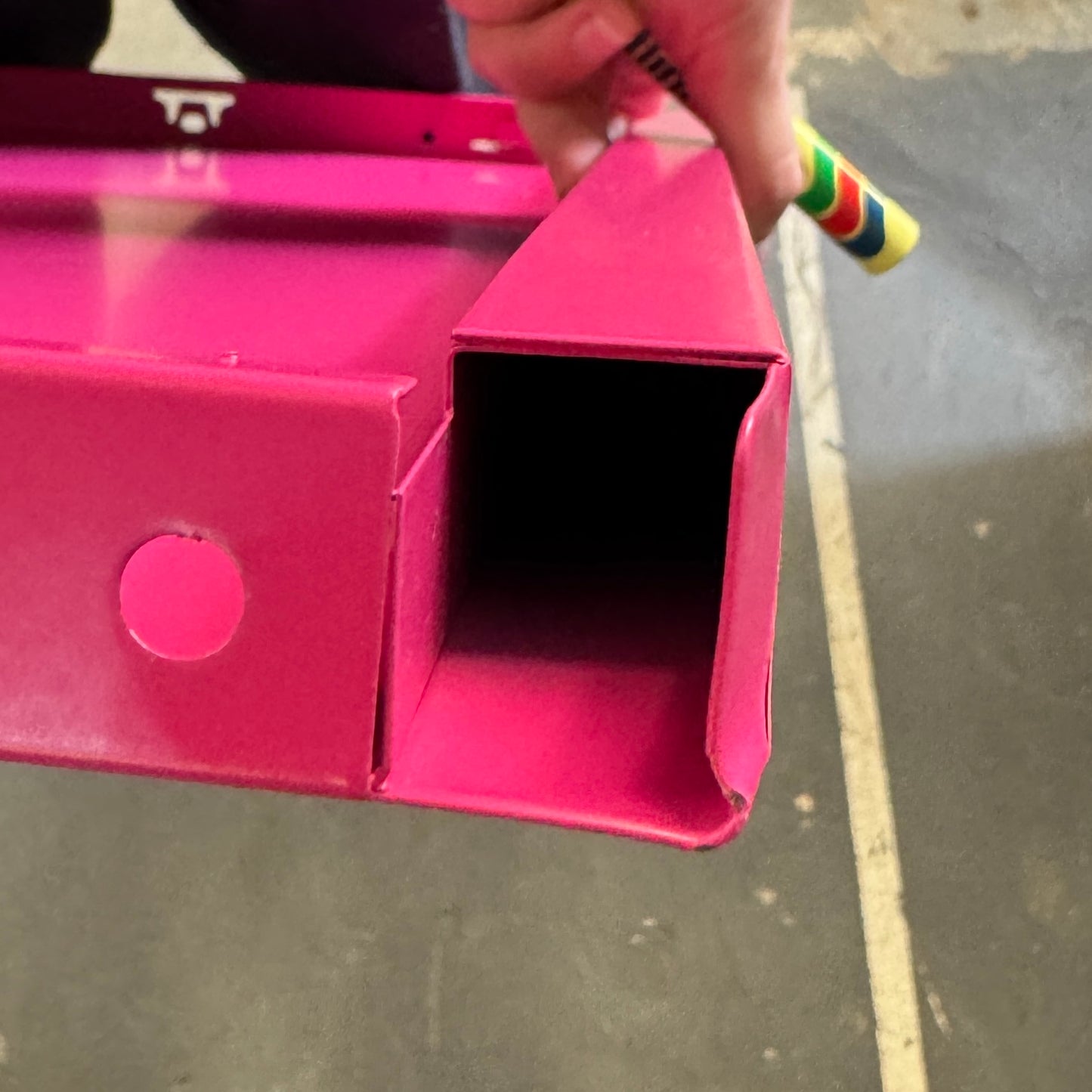 Sugar Cube Side Table - Hot Pink