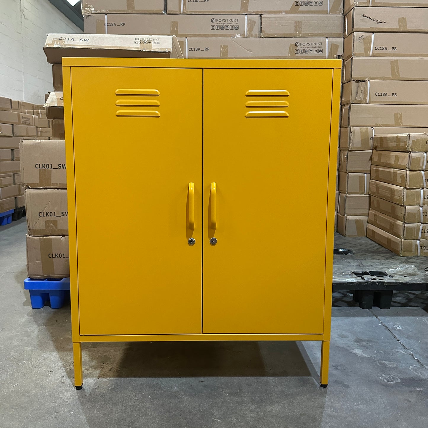 Sugar Cube Cabinet - Honey