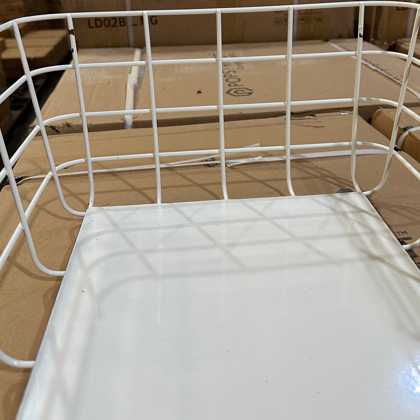 Waffle Basket Large - White (2 Pack)