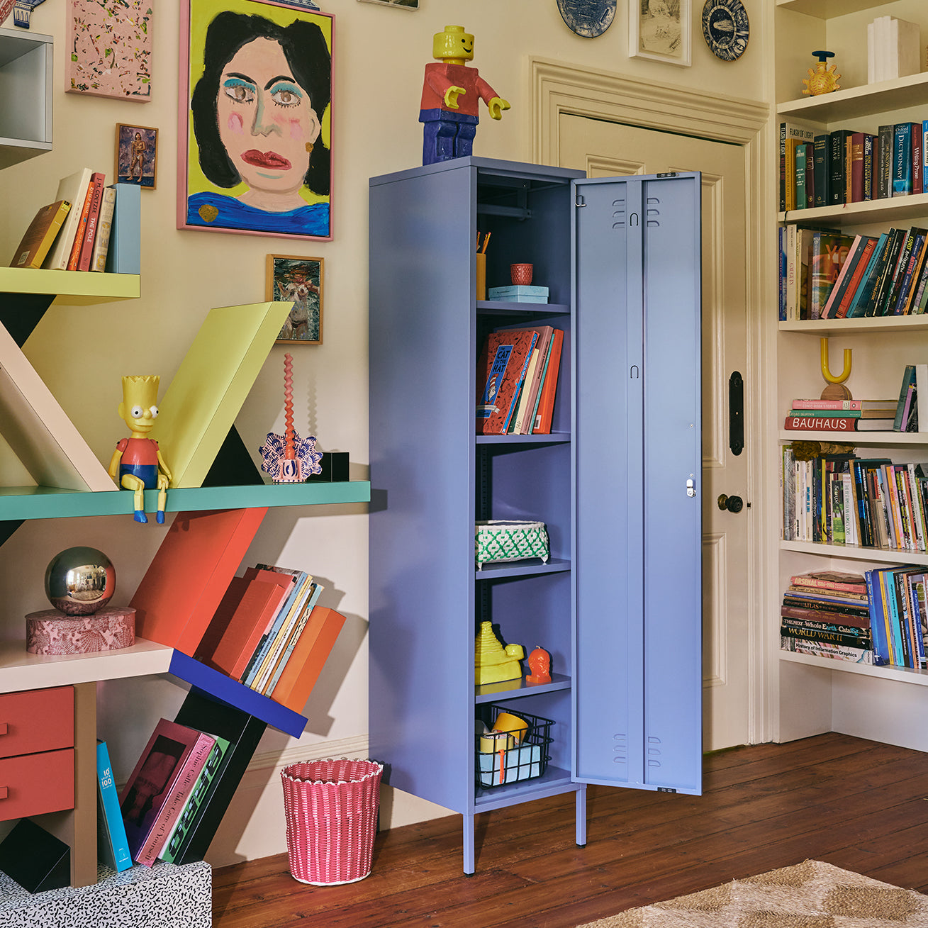 Sugar Cube Locker - Pigeon Blue