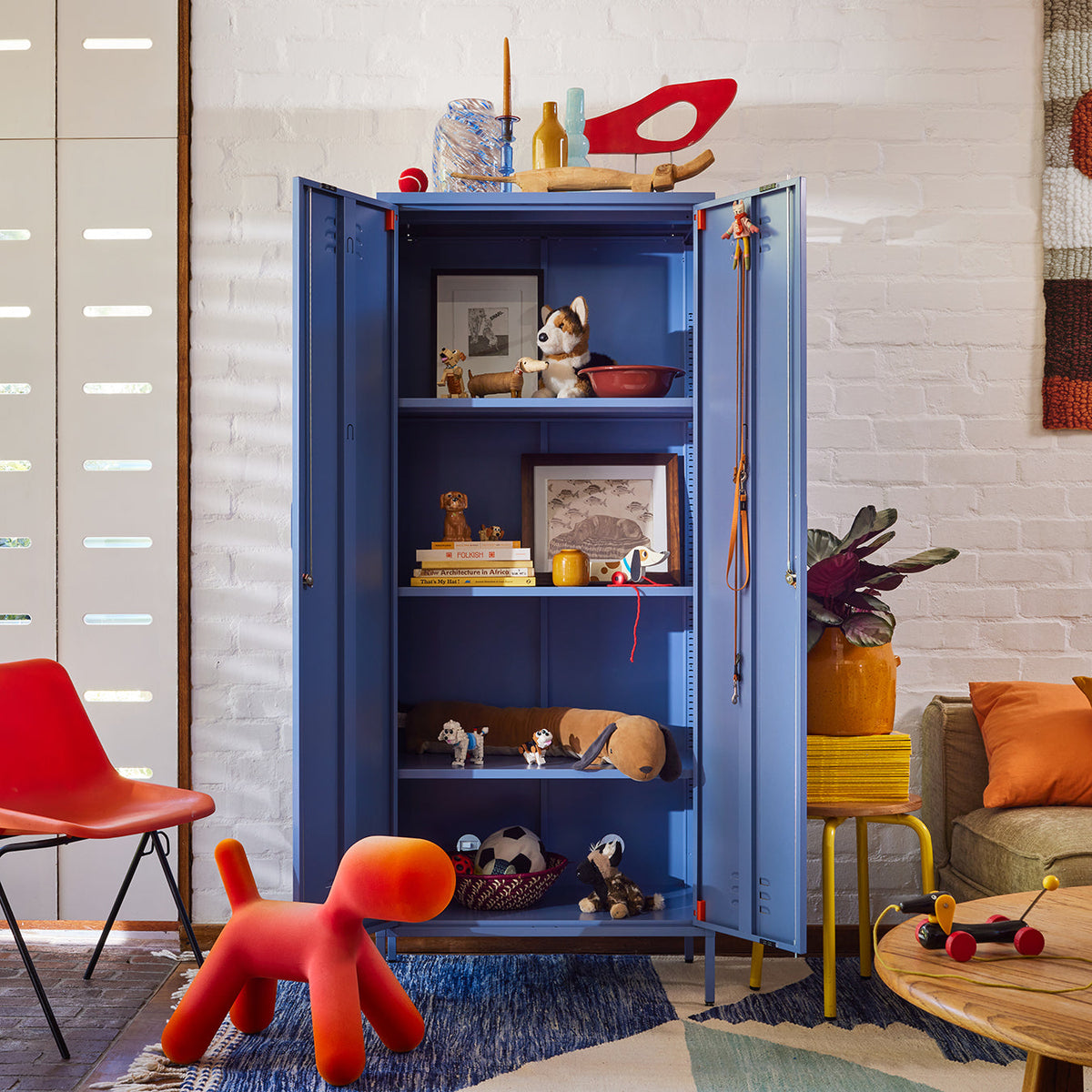 Sugar Cube Double Locker - Pigeon Blue