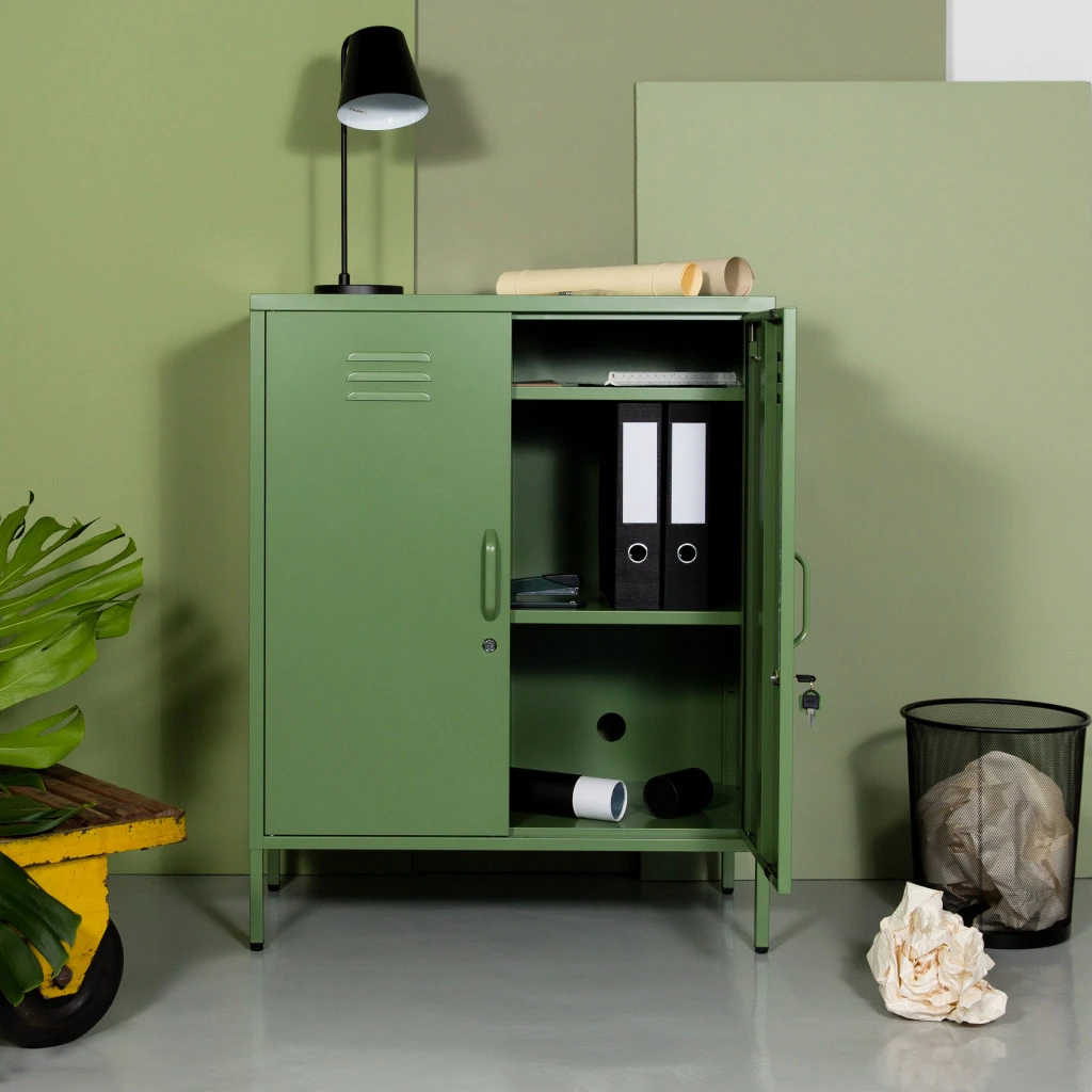 Sugar Cube Cabinet - Reed Green