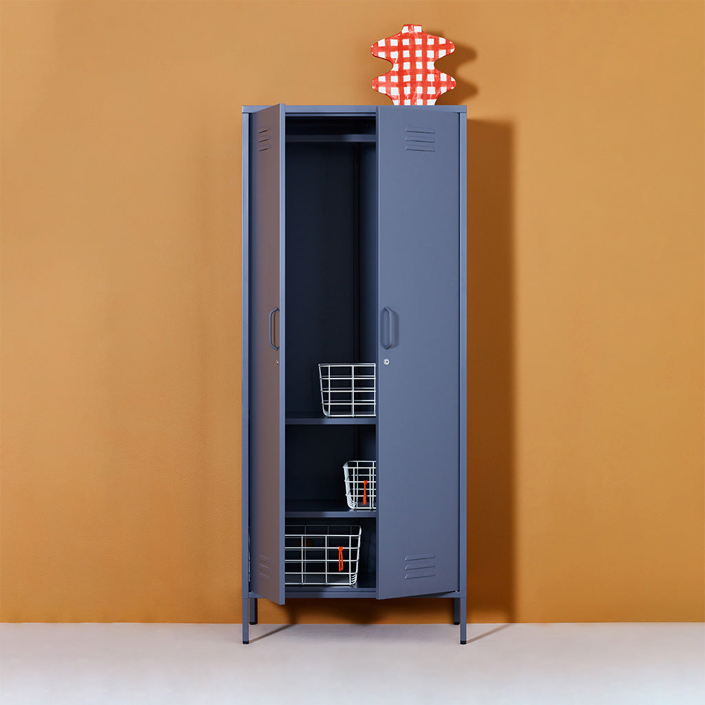 Sugar Cube Double Locker - Carbon Grey