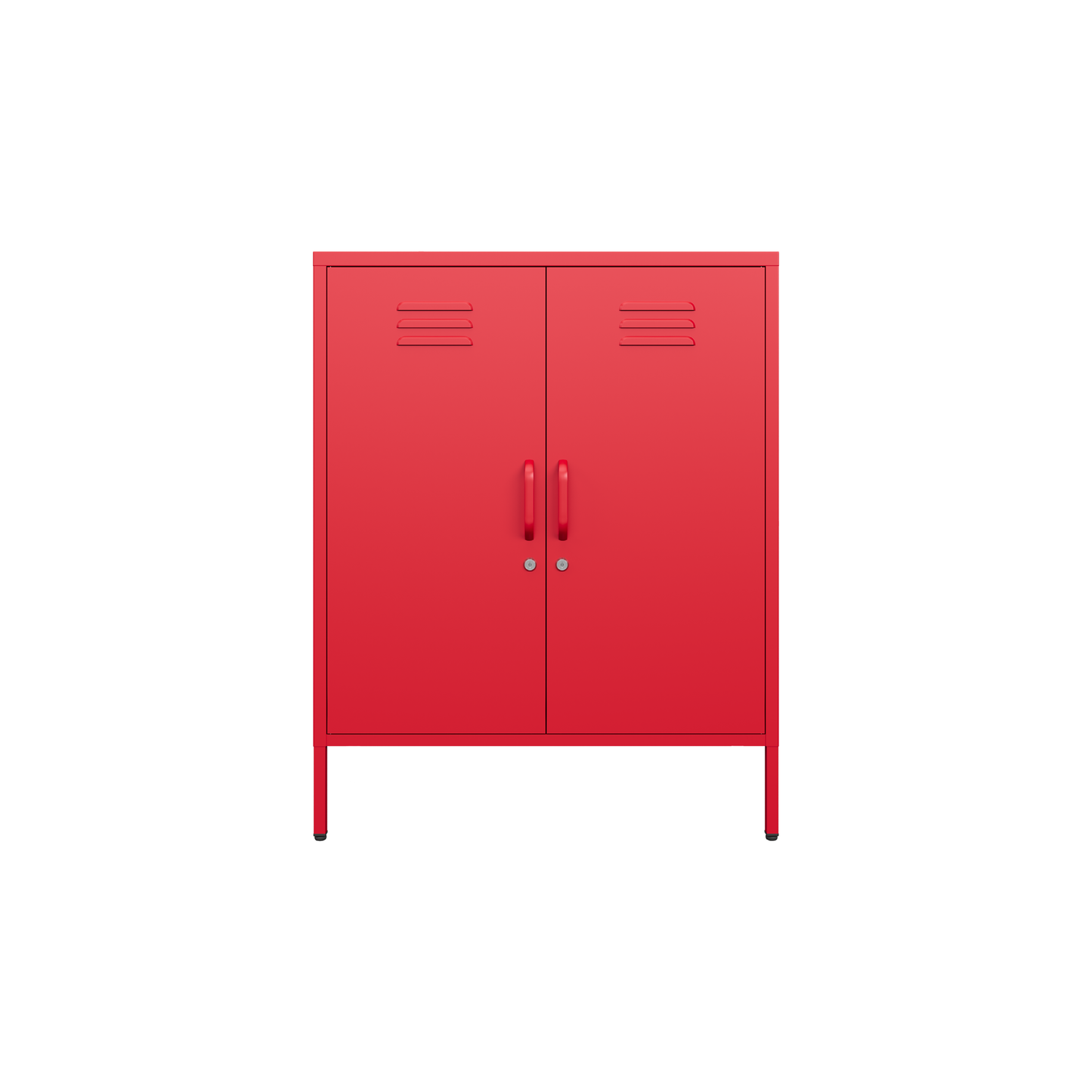 Sugar Cube Cabinet - Red Polka