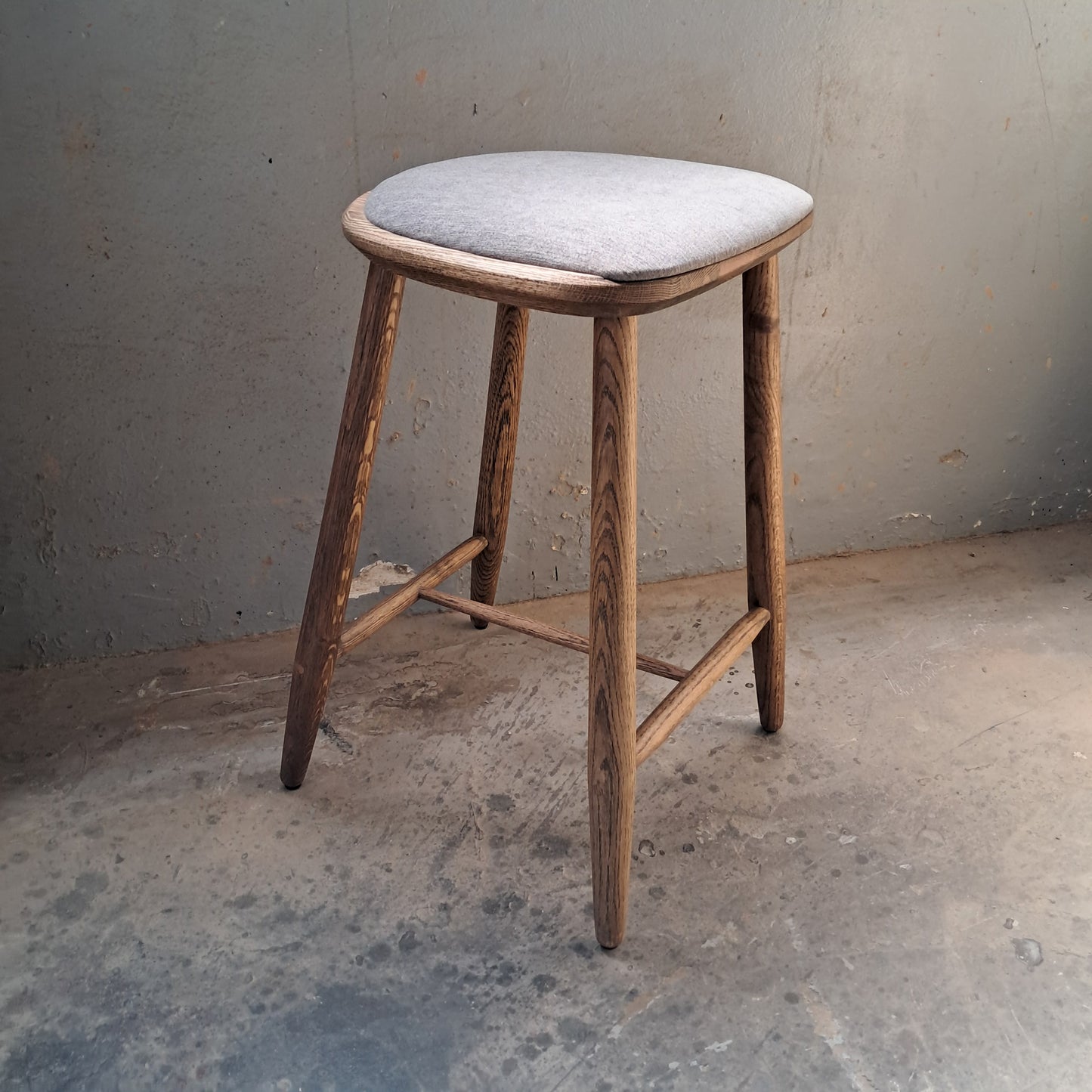 Padded Kitchen Stool No-Back