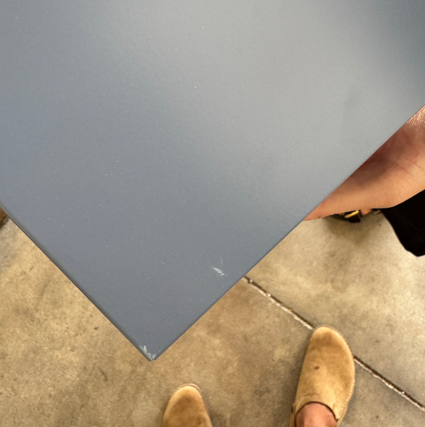 Sugar Cube Side Table - Pigeon Blue