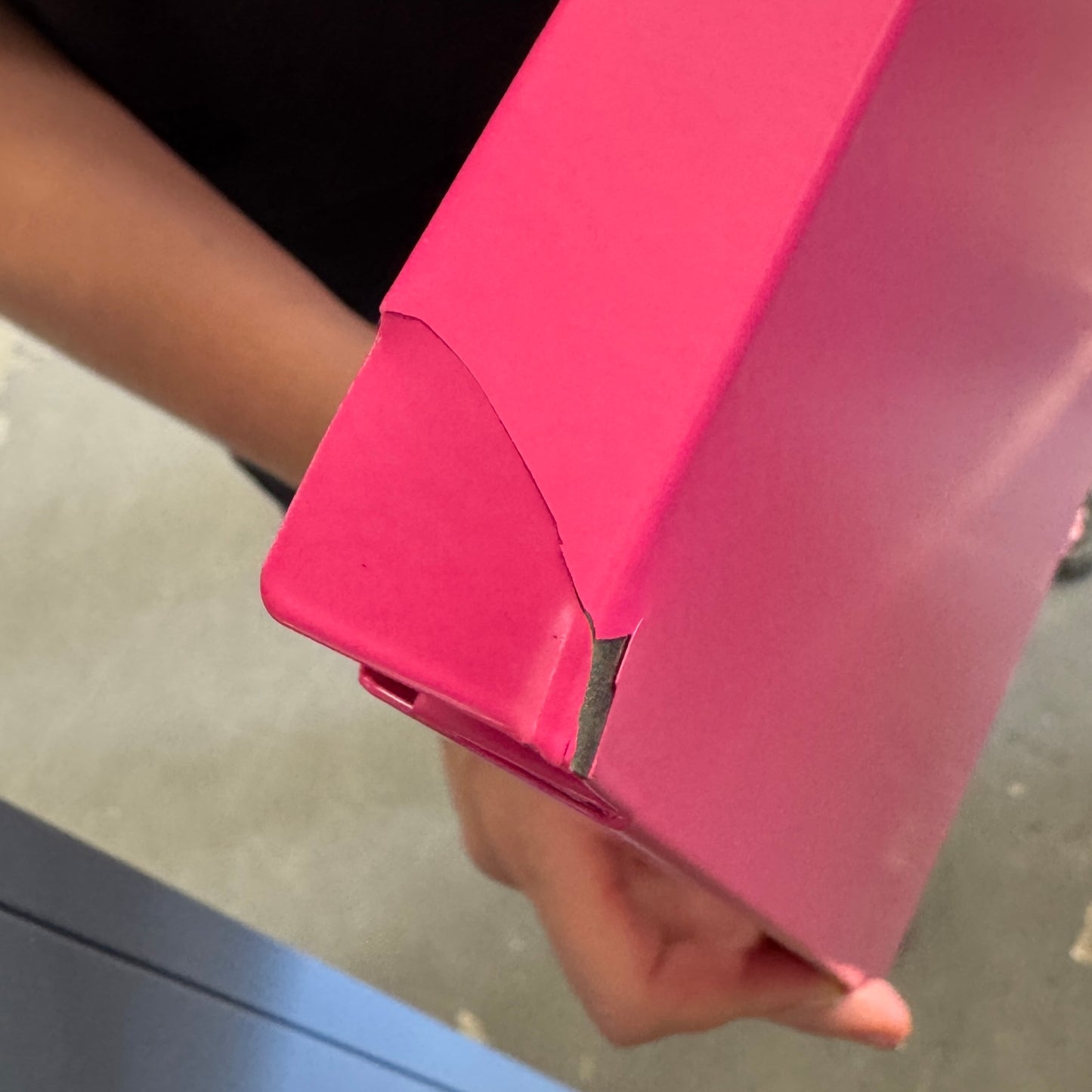 Sugar Cube Side Table - Hot Pink