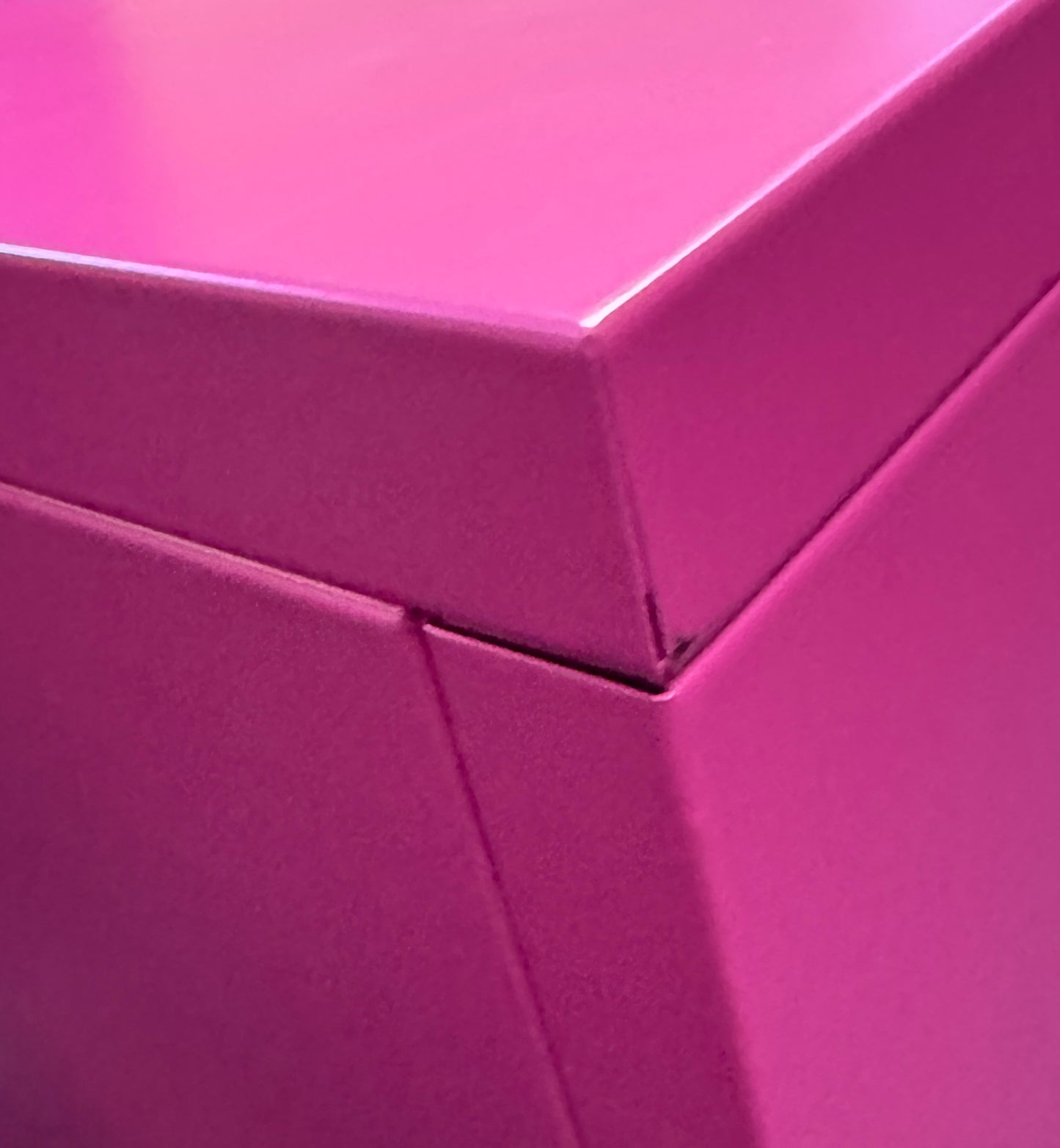 Sugar Cube Side Table - Hot Pink