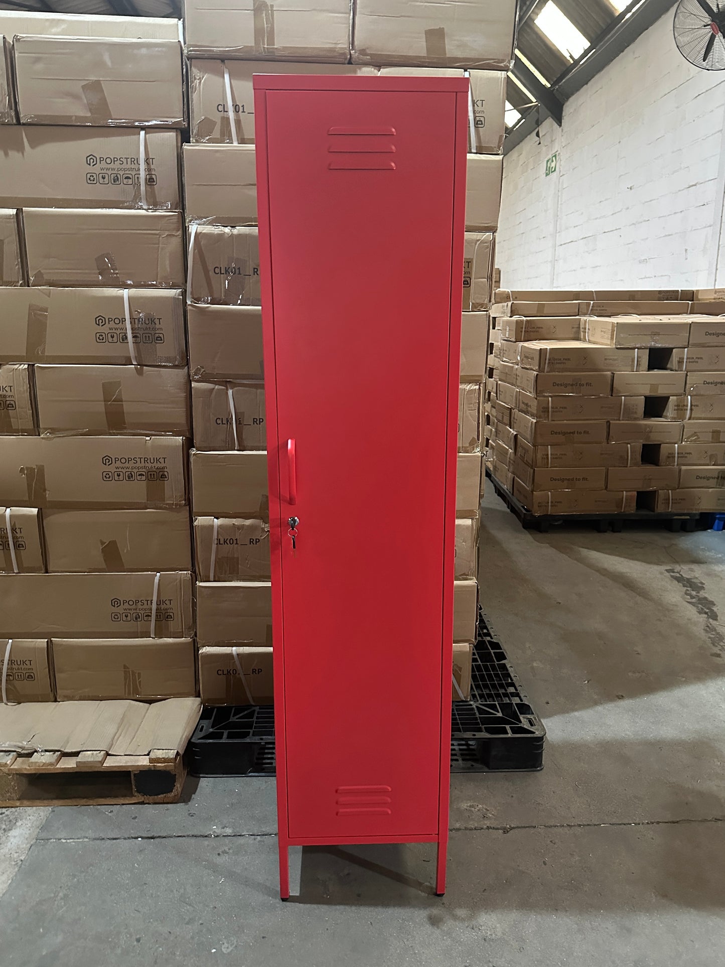 Sugar Cube Locker - Red Polka