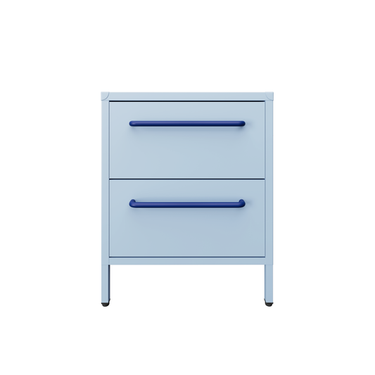 Sprinkles Twin Drawer Side Table - Blueberry Splash