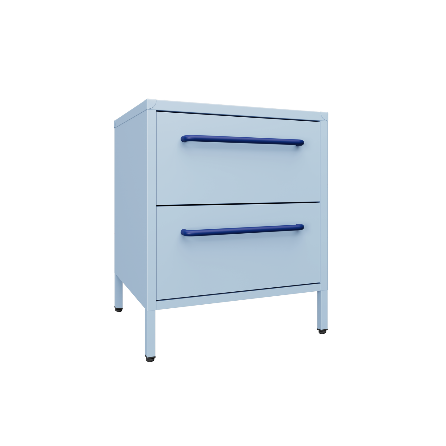 Sprinkles Twin Drawer Side Table - Blueberry Splash