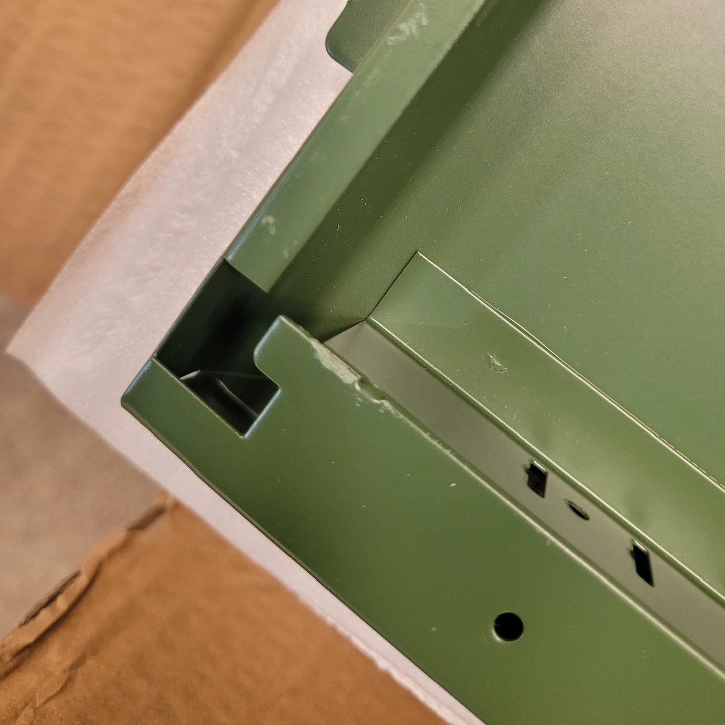 Sugar Cube Side Table - Dark Olive