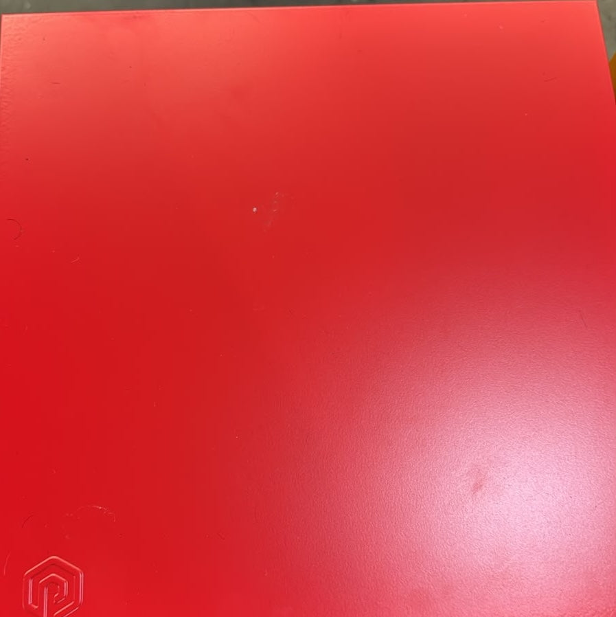 Sugar Cube Side Table - Red Polka