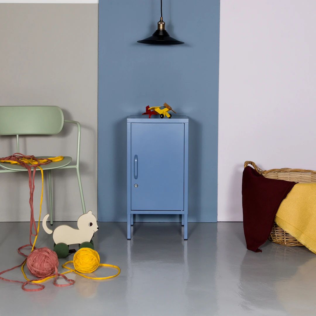 Sugar Cube Side Table - Pigeon Blue